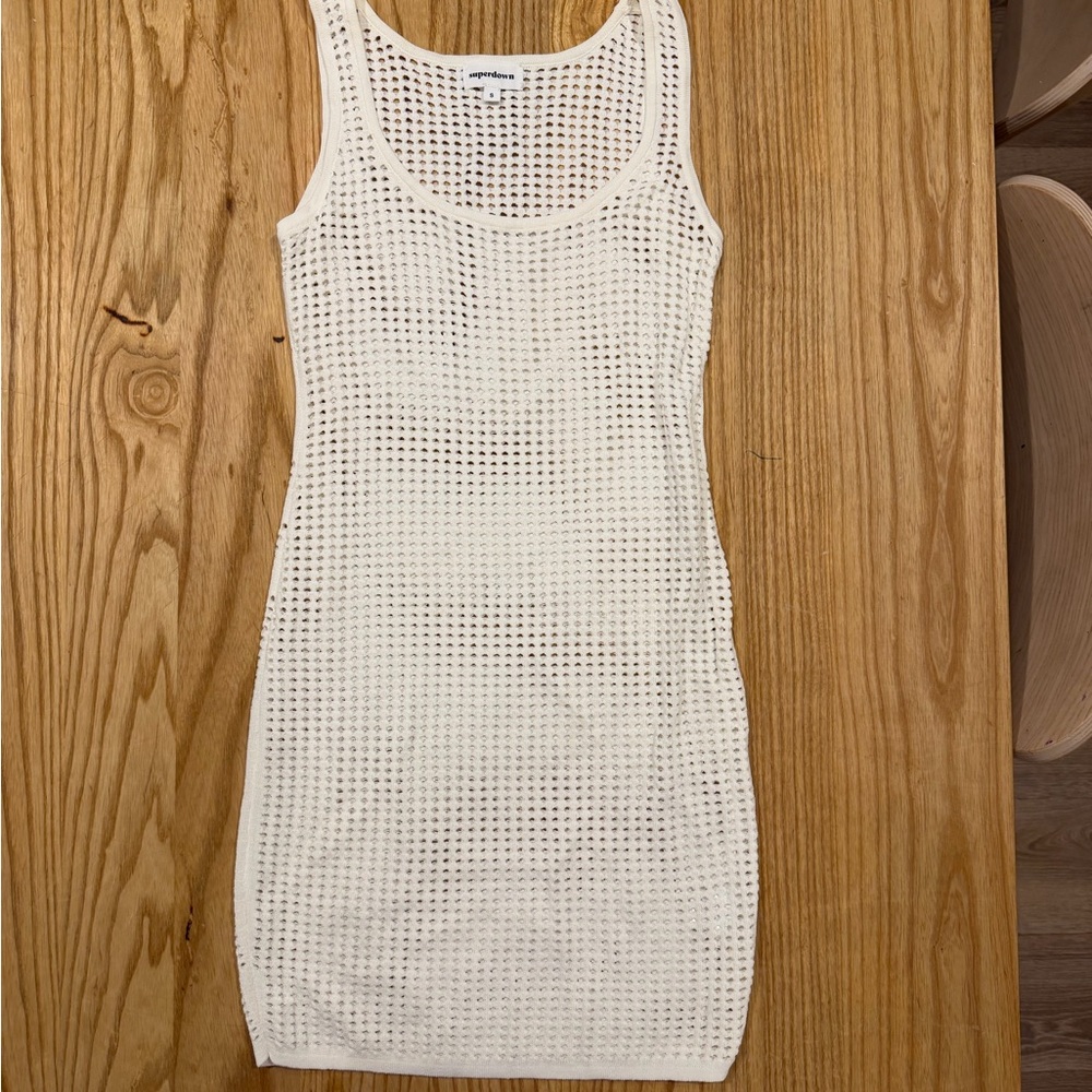 superdown Cream Mini Dress